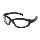 PN1 Series, Safety Glasses with Clear Anti-Fog Lens, Black Safety Glasses with Closed Cell Foam Lining