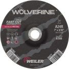 Type 27 Cut-Off Wheel, 7 in Dia x 3/32 in THK, 7/8 in, 24 Grit