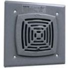 120VAC 113dB at 1M/103dB at 10' Gray Die-Cast AC Vibrating Horn