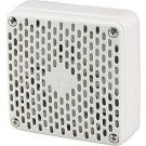 12 to 24VDC/16 to 33VDC 109/104dB at 1M/99/94dB at 10' White Polycarbonate DC Electronic Horn