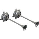 120VAC 115dB at 1M/105dB at 10' Gray Cast Aluminum Single Projector Resonating Horn