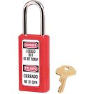 1-1/2" x 3" Red Thermoplastic Keyed Different Safety Lockout Padlock