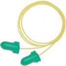 Max Lite™ Single-Use Disposable Earplug, Corded, NRR 30 db Rated, Polyurethane Foam, Earplug is Green with a Yellow Cord