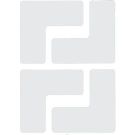 2 In X 5 In B514 White Floor Ls 20/pkg