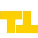 3 In X 8 In B514 Yellow Floor Ts 20/pkg