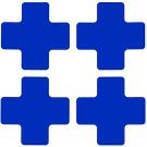 2 In X 5 In B514 Blue Floor Crosses 20/pkg