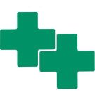 3 In X 8 In B514 Green Floor Crosses 20/pkg