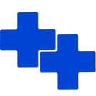 3 In X 8 In B514 Blue Floor Crosses 20/pkg