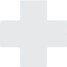 4 In X 10 In B514 White Floor Crosses 20/pkg
