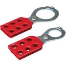 Steel Hasps With Tabs, 1" Dia