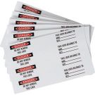 Lockout Labels DANGER DO NOT REMOVE THIS LOCK 40 Pack
