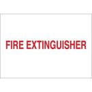 Fire Extinguisher Sign - Premium Fiberglass - Red on White - 7 x 10