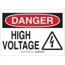 DANGER High Voltage Sign - Premium Fiberglass - Black/Red on White - 10 x 14