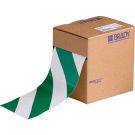 4" X 100' B514 Grn/wht Floor Tape