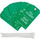 B851 Apt Wht/grn 2-sided 5.75x3
