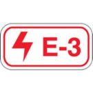 Energy Source Tags For Electrical - Red on White