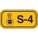 Energy Source Tags For Steam - Black on Orange