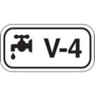 Energy Source Tags For Valves - Black on White