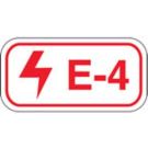 Energy Source Tags For Electrical - Red on White