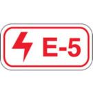 Energy Source Tags For Electrical - Red on White