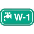 Energy Source Tags For Water - White on Green