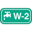 Energy Source Tags For Water - White on Green
