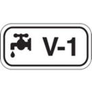 Energy Source Tags For Valves - Black on White
