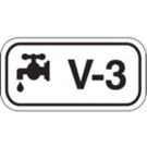 Energy Source Tags For Valves - Black on White