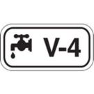 Energy Source Tags For Valves - Black on White
