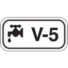 Energy Source Tags For Valves - Black on White