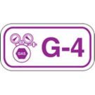 Energy Source Tags For Gas - Purple on White