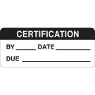 B747,5/8"x1-1/2",blk/wht,certification