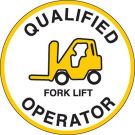 B946 Hard Hat Lbl 2 In Dia 4-up Blk/yel/wh
