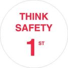 B946 Hard Hat Lbl 2 In Dia 4-up Red/white