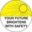 B946 Hard Hat Lbl 2 In Dia 4-up Blk/yel/wh