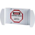 Danger Confined Space Enter By Permit Only Sign - Black/Red on White - 21 x 30
