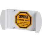 Caution Confined Space Do Not Enter Without Obtaining Permit Sign - Black on Yellow - 21 x 30