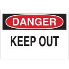 CAUTION Restricted Area Sign - Premium Fiberglass - Black/Red on White - 7 x 10