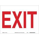 Exit Sign - Premium Fiberglass - Red on White - 10 x 14