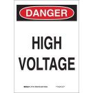 DANGER High Voltage Sign - Premium Fiberglass - Black/Red on White - 10 x 7
