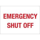 Machine & Equipment Sign - Non-reflective Aluminum - Red on White - 10 x 14