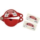 Gate Valve Lockout Red 3.12 Inch Diameter