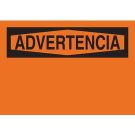 ADVERTENCIA Sign - Premium Fiberglass, Spanish - Black on Orange - 10 x 14