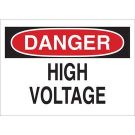 DANGER High Voltage Sign - Premium Fiberglass - Black/Red on White - 7 x 10