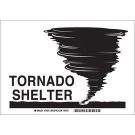 Fire Emergency & Disaster Sign - Premium Fiberglass - Black on White - 10 x 14
