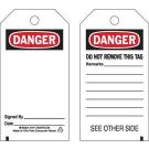 Blank Accident Prevention Tag No Grommet