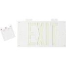 BradyGlo Exit Sign - Steel Framed, 50 Ft Viewing Distance, Double Sided With Bracket - Glow - 8.25 x 15.25