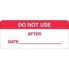 B747, 5/8"x1-1/2", Red/wht, Do Not Use