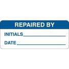B747, 5/8"x1-1/2", Blue/wht, Repaired By