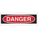 DANGER Sign - Self-sticking Polyester - Black/Red on White - 5 x 14